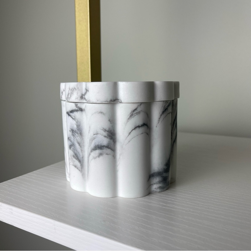 Kassatex Marble Patterned Decorative/Storage Medium Box